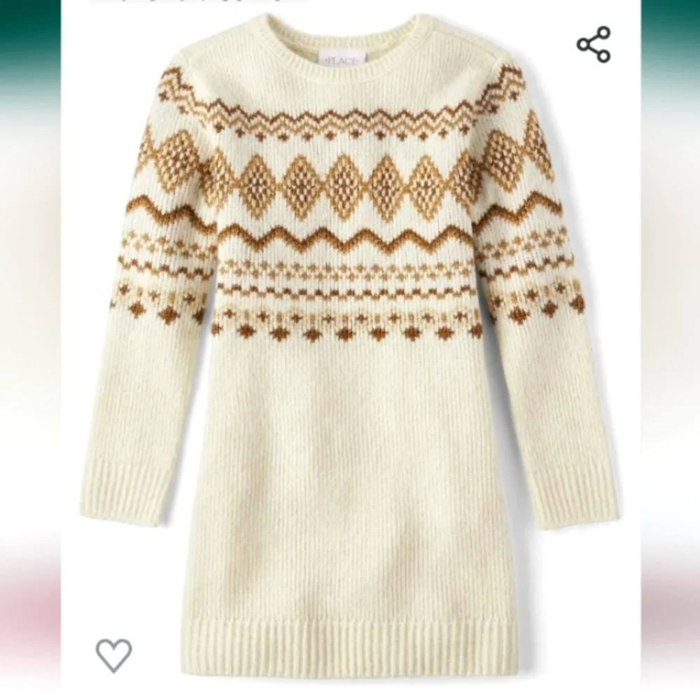 The Children's Place Girls' Big Sweater Dress. Size XXL